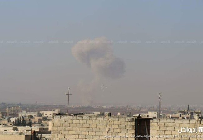 Nga lại phóng Tên lửa hành trình Kalibr tấn công thị trấn Saraqip, tỉnh Idlib