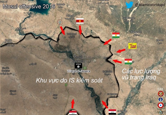 Chùm video chiến sự: IS tử chiến Mosul, thảm bại cận kề Chiến sự Mosul, các lực lượng vũ trang Iraq tấn công vào thành phố
