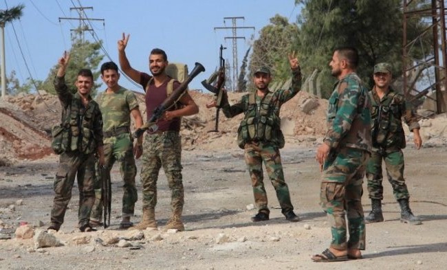 Video chiến sự Aleppo: Quân đội Syria vây chặt, đồng loạt tấn công phiến quân Binh sĩ quân đội Syria trên chiến trường Aleppo