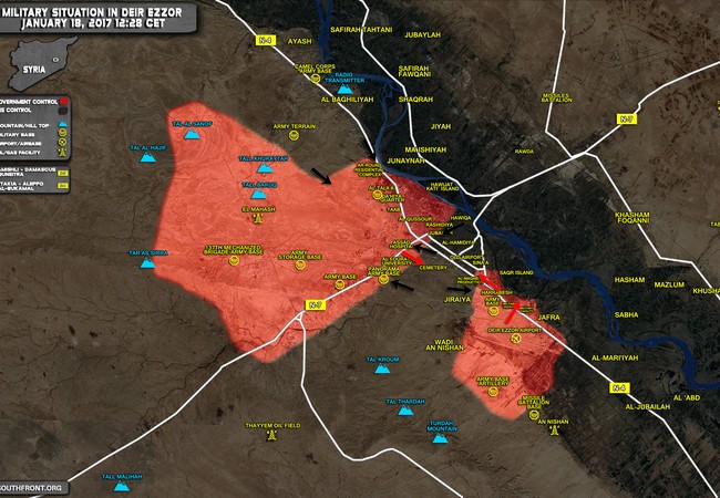 Quân đội Syria tấn công mạnh ở chiến trường Palmyra và ngoại ô Damascus Toàn cảnh tình huống chiến trường thành phố Deir Ezzor