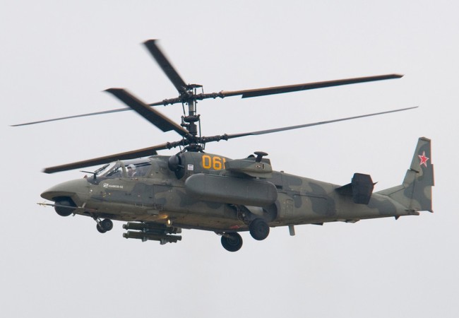 Nga tung “xe tăng bay” và “cá sấu” Ka-52 trợ chiến Palmyra Trực thăng tấn công Ka-52, tham gia các hoạt động quân sự trên chiến trường Palmyra