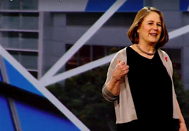 Google bỏ xa Amazon và Microsoft chỉ bằng phần mềm này Bà Diane Green, Giám đốc phụ trách bộ phận Google Cloud