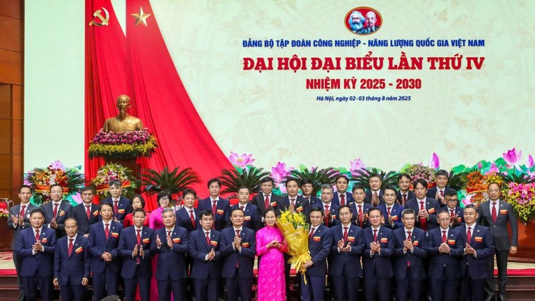 Chào mừng Đại hội đại biểu Đảng bộ Tập đoàn Công nghiệp - Năng lượng Quốc gia Việt Nam lần thứ IV