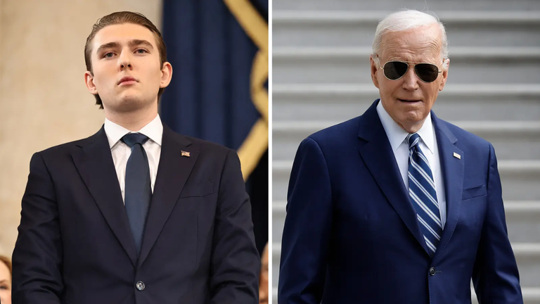 Lời thì thầm của Barron Trump với ông Joe Biden cuối cùng đã được hé lộ