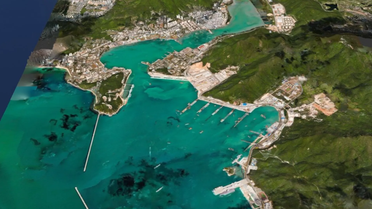 Ảnh sắc nét do vệ tinh của Vantor chụp lại. Ảnh: IE.