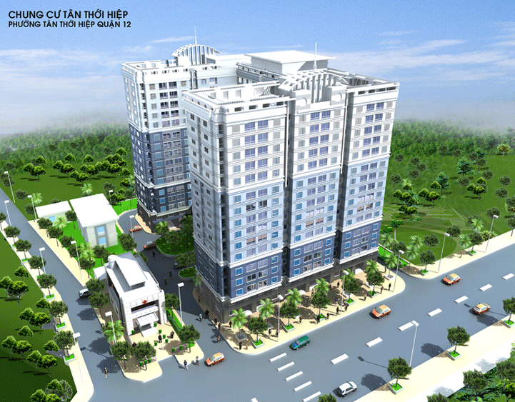 Phối cảnh dự án Chưng cư Tân Thới Hiệp mà Besco dự kiến triển khai