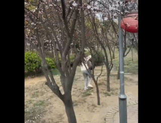 Các nhân viên chống dịch đuổi theo, khống chế (Ảnh: Guancha). Các nhân viên chống dịch đuổi theo, khống chế (Ảnh: Guancha).