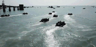 Hầu như năm nào Trung Quốc cũng tổ chức diễn tập đánh chiếm Đài Loan (Ảnh: toutiao)