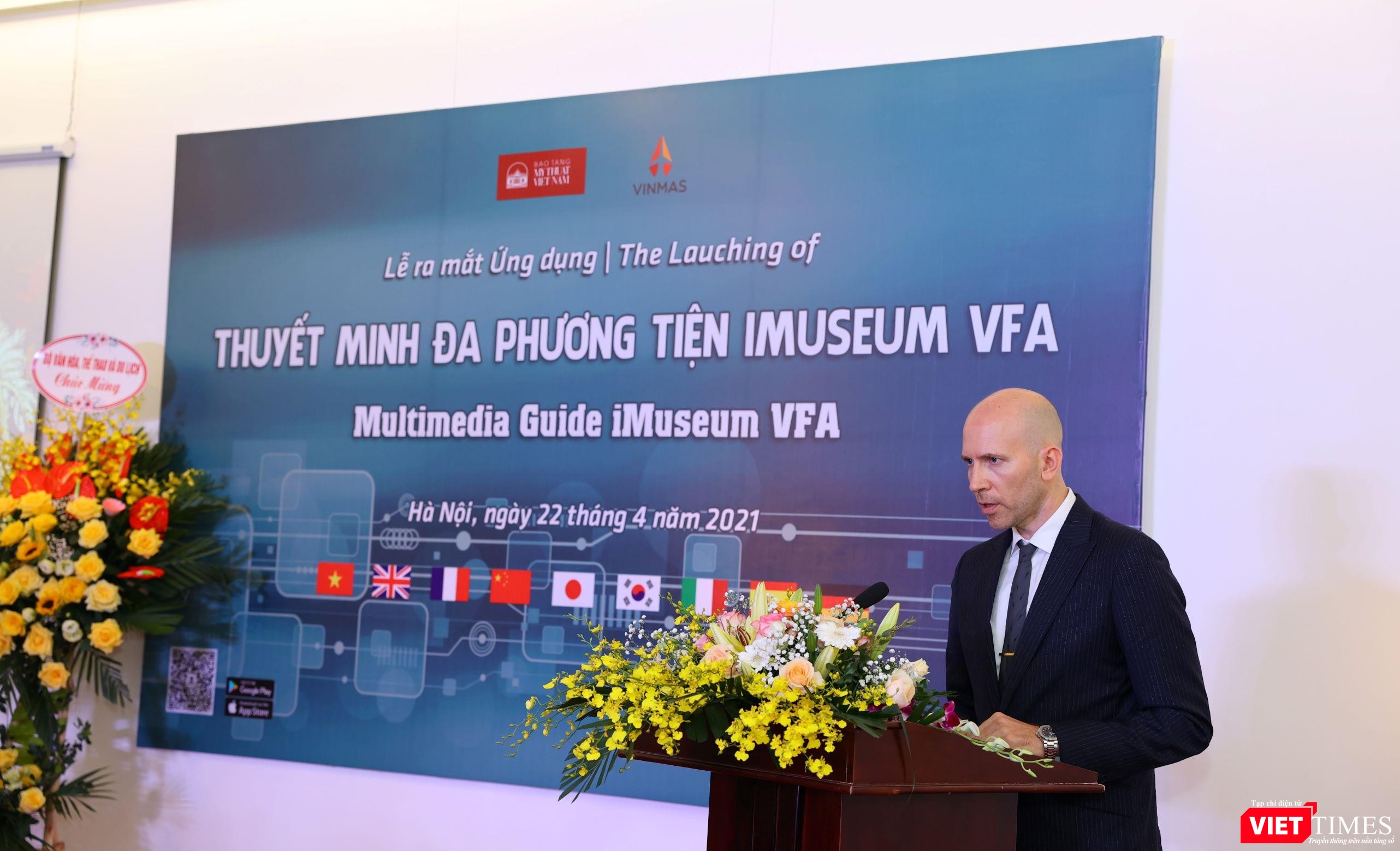 Đại diện sứ quán Tây Ban Nha phát biểu tại sự kiện