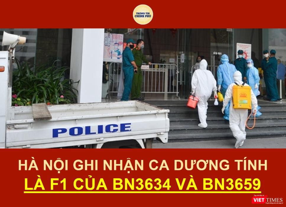 Hà Nội ghi nhận một số ca dương tính là F1 của BN 3634 - Ảnh: Thông tin Chính phủ