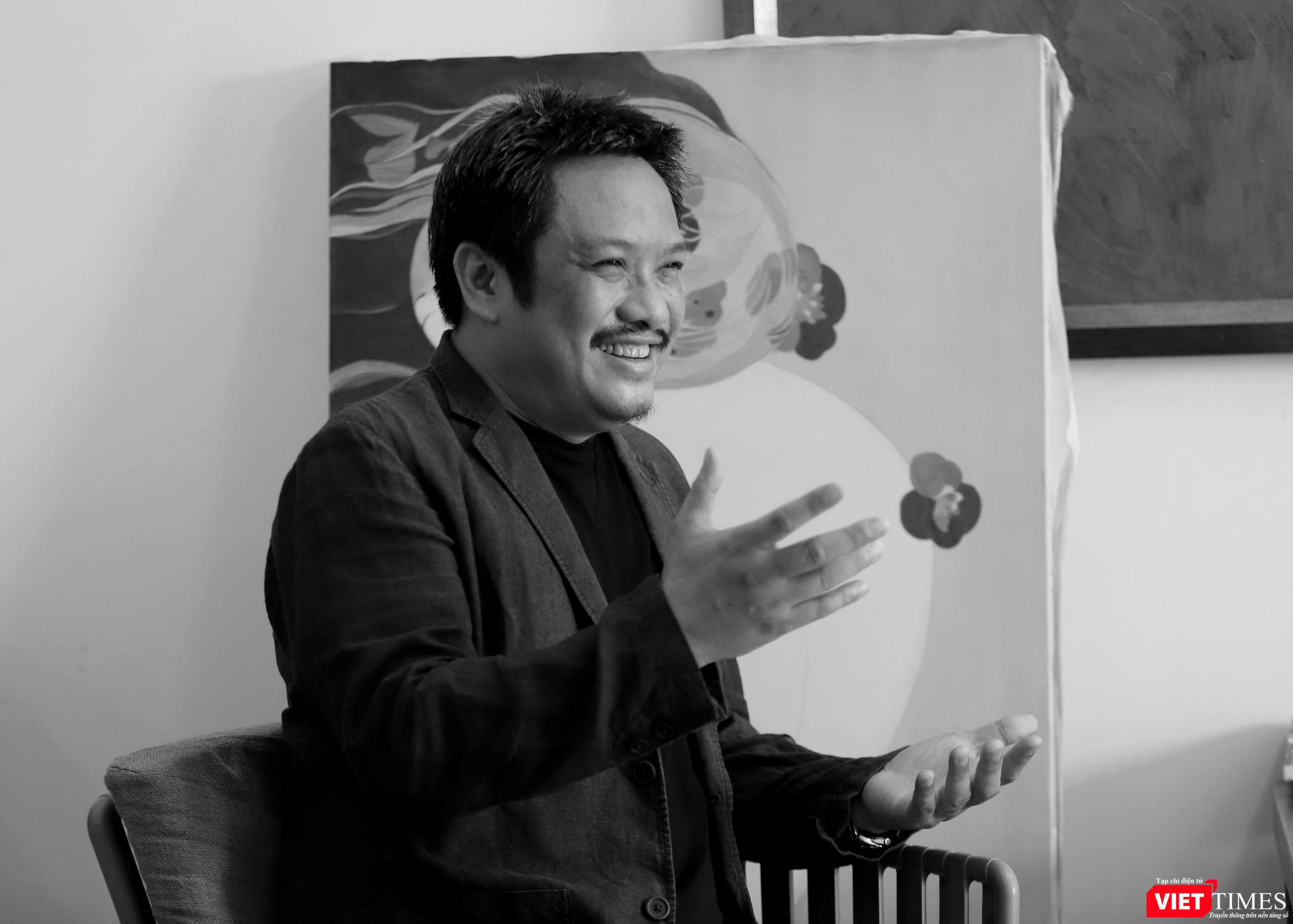 Họa sĩ Bùi Tiến Tuấn. Ảnh: Trương Bách Thảo Họa sĩ Bùi Tiến Tuấn. Ảnh: Trương Bách Thảo