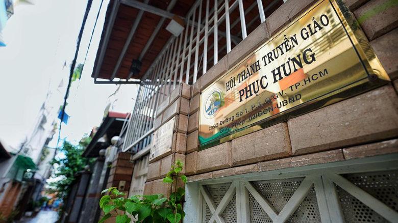 Trụ sở đã đăng ký của Hội thánh truyền giáo Phục Hưng - Ảnh Hữu Khoa