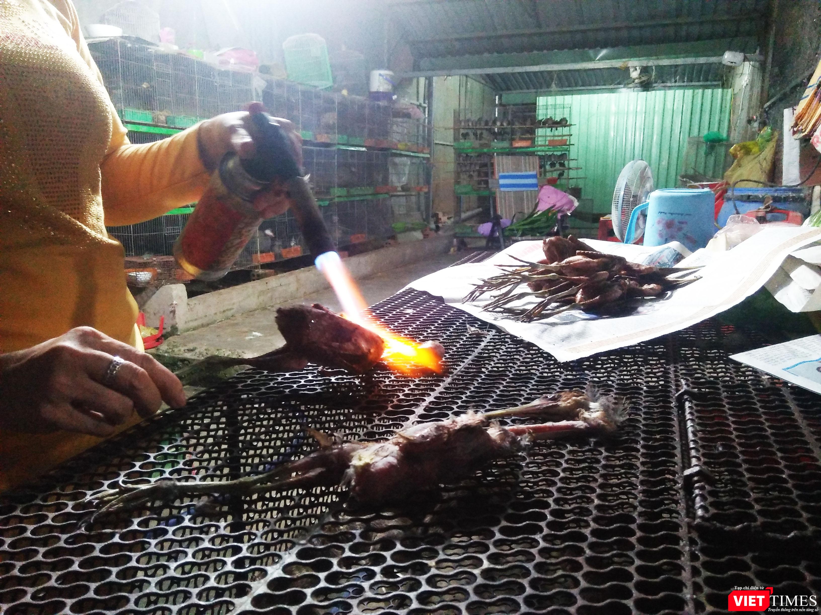 Du khách kinh hãi trước cảnh "khò" chim bạo tàn thế này tại chợ Thạnh Hóa