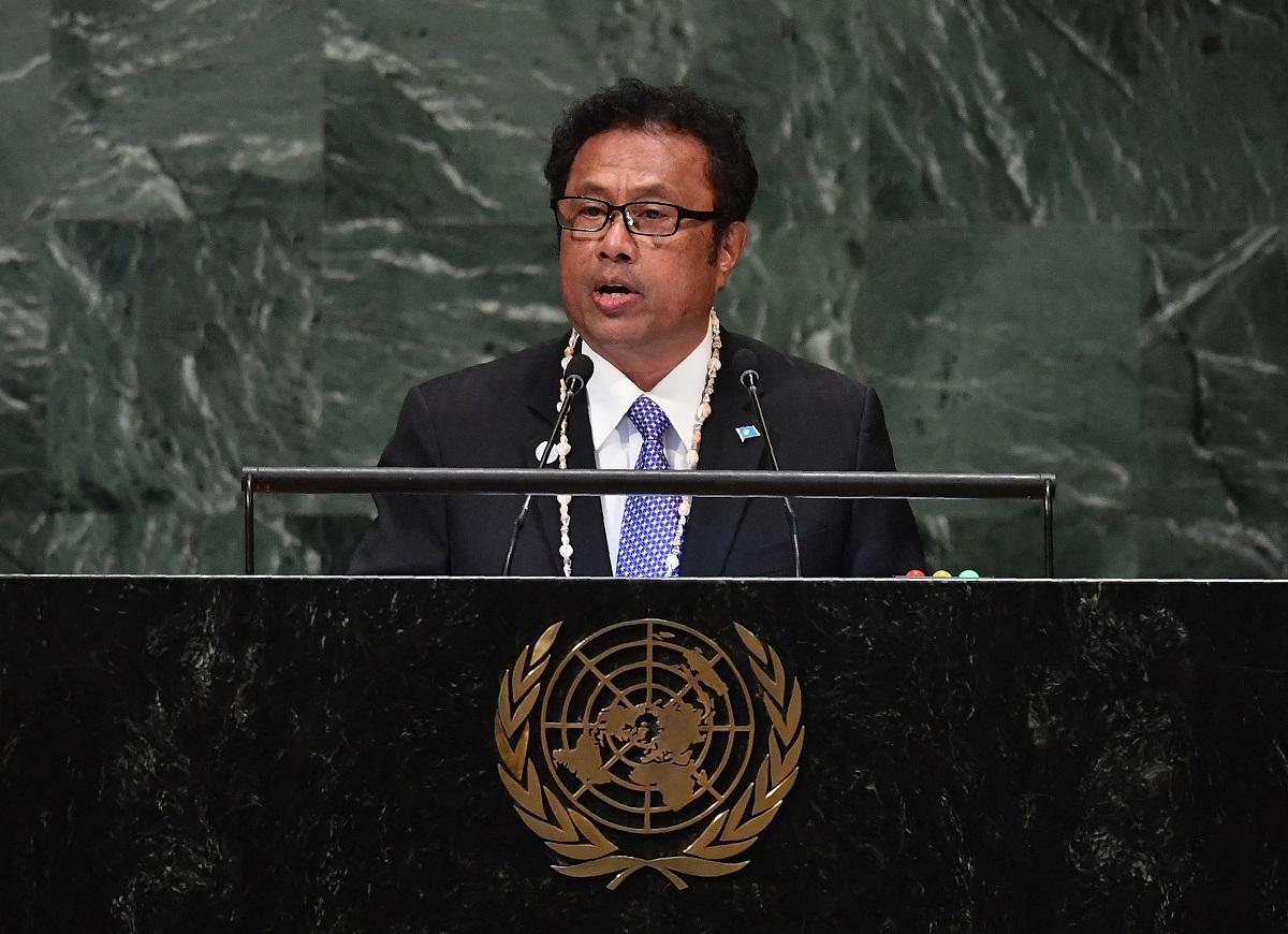 Cựu Tổng thống PalauTommy Esang Remengesau được cho là đã đề nghị Mỹ tới xây dựng căn cứ quân sự chung (Ảnh: AFP) Cựu Tổng thống PalauTommy Esang Remengesau được cho là đã đề nghị Mỹ tới xây dựng căn cứ quân sự chung (Ảnh: AFP)