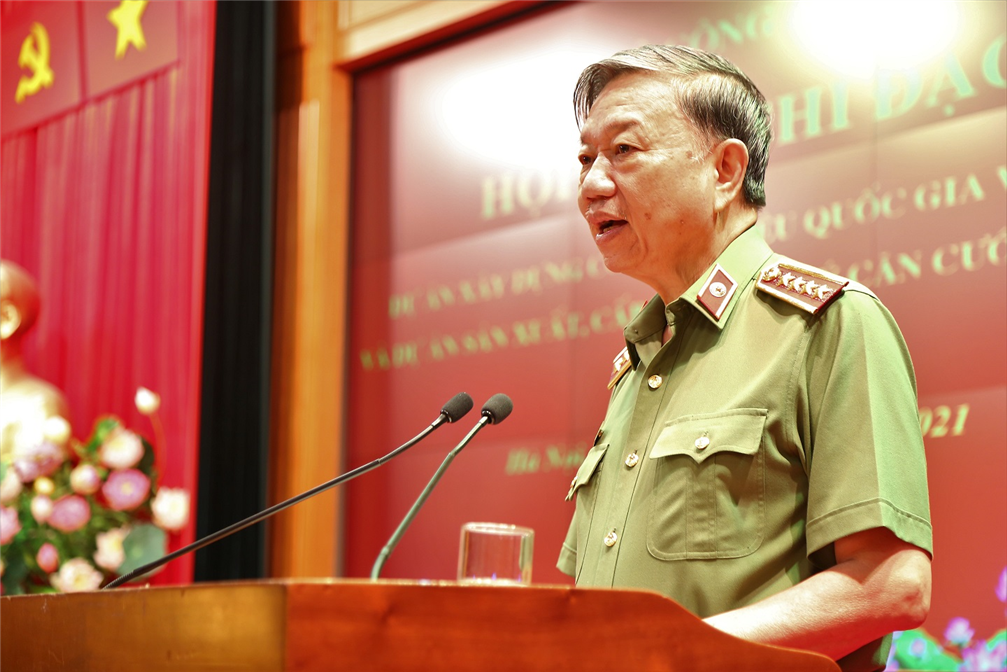 Bộ trưởng Tô Lâm phát biểu. Bộ trưởng Tô Lâm phát biểu.