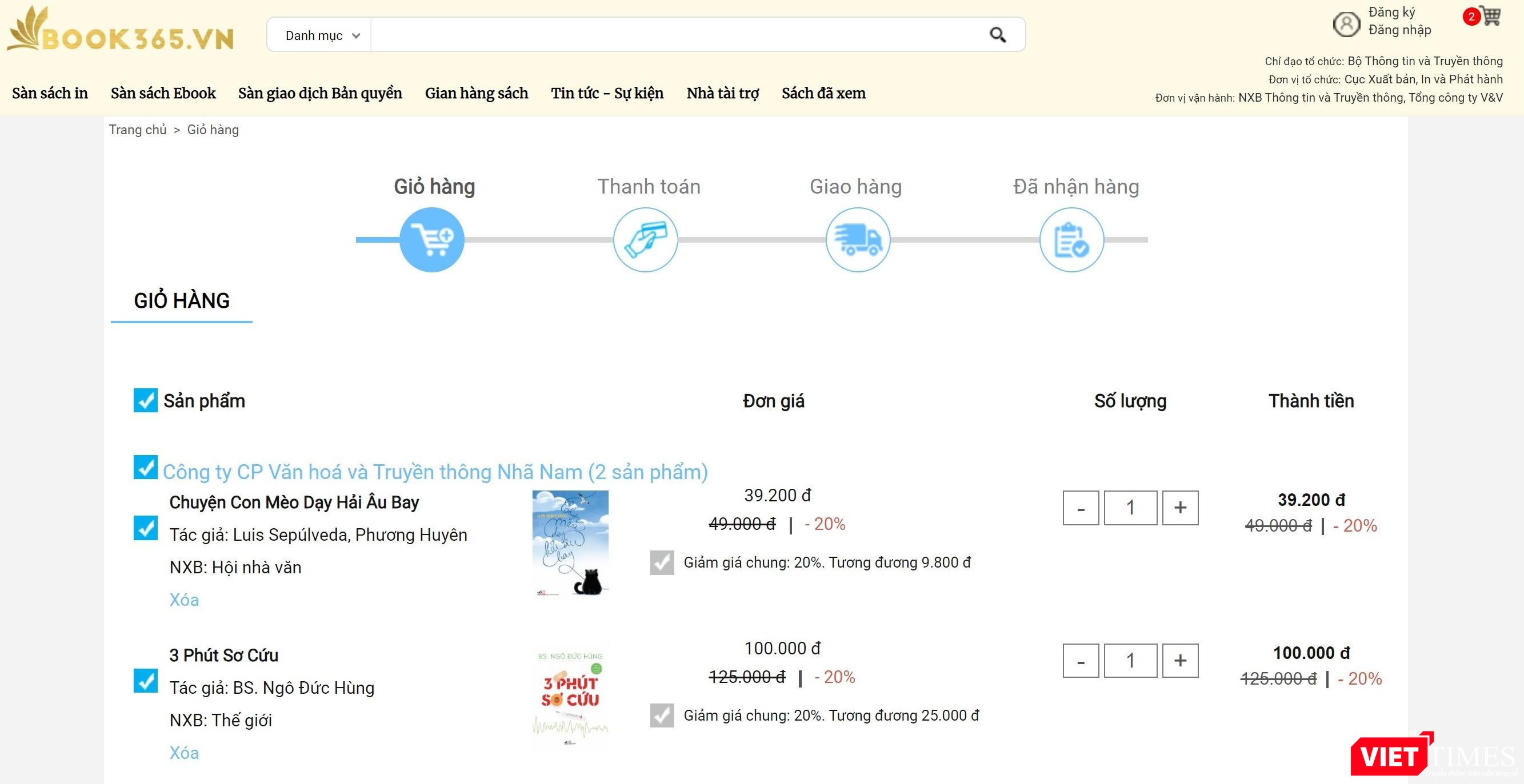 Giao diện đặt hàng sách. Giao diện đặt hàng sách.
