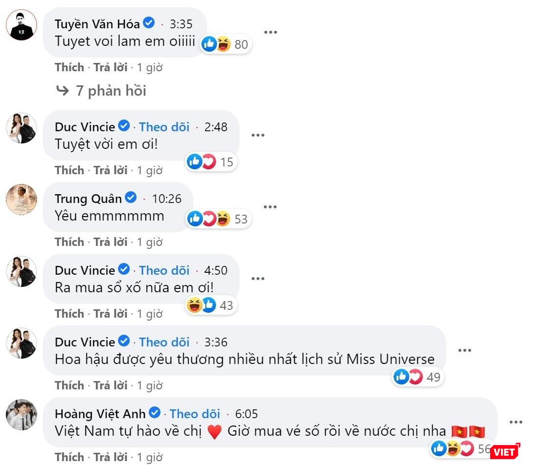 Cộng đồng mạng gửi lời chúc đến Khánh Vân. Ảnh chụp màn hình.