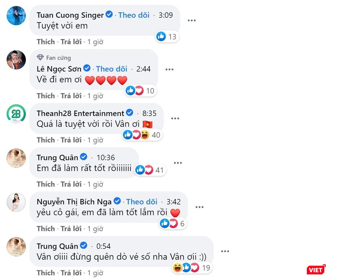 Cộng đồng mạng gửi lời chúc đến Khánh Vân. Ảnh chụp màn hình.