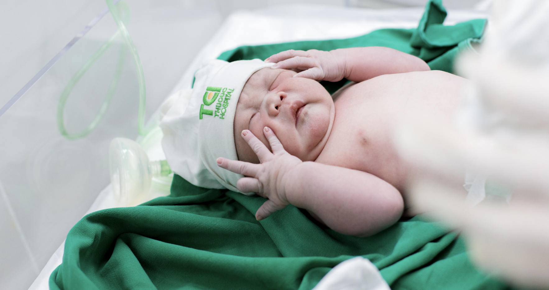 Em bé chào đời khoẻ mạnh (Ảnh - BVCC) Em bé chào đời khoẻ mạnh (Ảnh - BVCC)