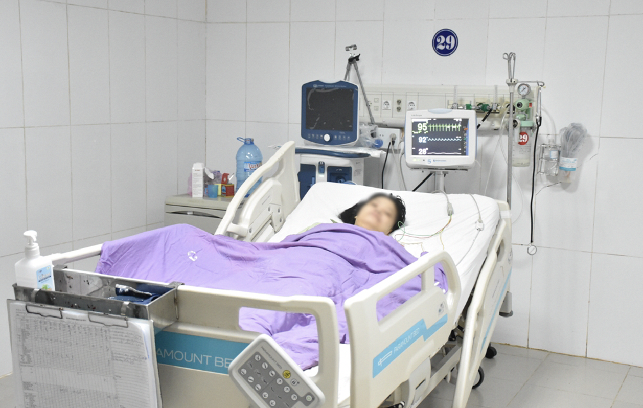 Sức khoẻ của chị H. ổn định sau phẫu thuật (Ảnh - BVCC) Sức khoẻ của chị H. ổn định sau phẫu thuật (Ảnh - BVCC)