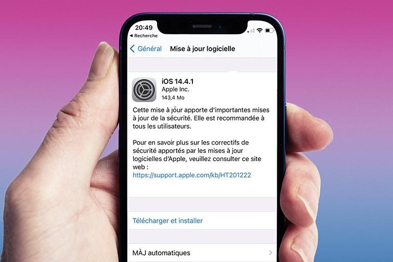IOS 14.4.1 bắt đầu được tải về để khắc phục sự cố bảo mật nghiêm trọng (Ảnh chụp màn hình)