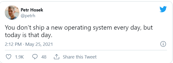 Dòng Tweet của trưởng nhóm kỹ thuật Petr Hosek (Ảnh: The Verge)