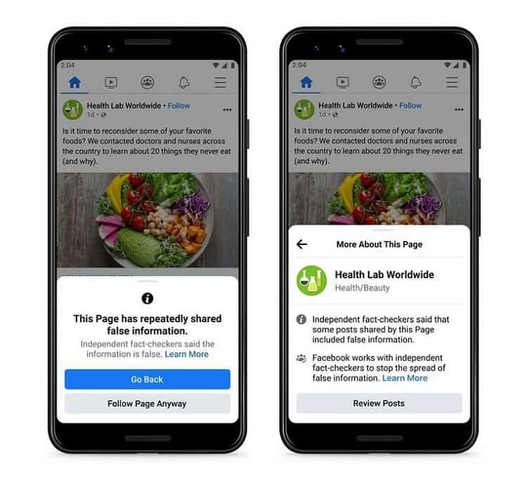 Người dùng có thể tìm hiểu lý do vì sao Facebook cho rằng đây là thông tin sai sự thật (Ảnh: Gizchina)