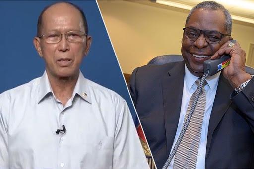 Ngày 10/4, Bộ trưởng Quốc phòng Mỹ và Philippines điện đàm quyết định nối lại quan hệ quân sự giữa hai bên (Ảnh: Mingjing). Ngày 10/4, Bộ trưởng Quốc phòng Mỹ và Philippines điện đàm quyết định nối lại quan hệ quân sự giữa hai bên (Ảnh: Mingjing).