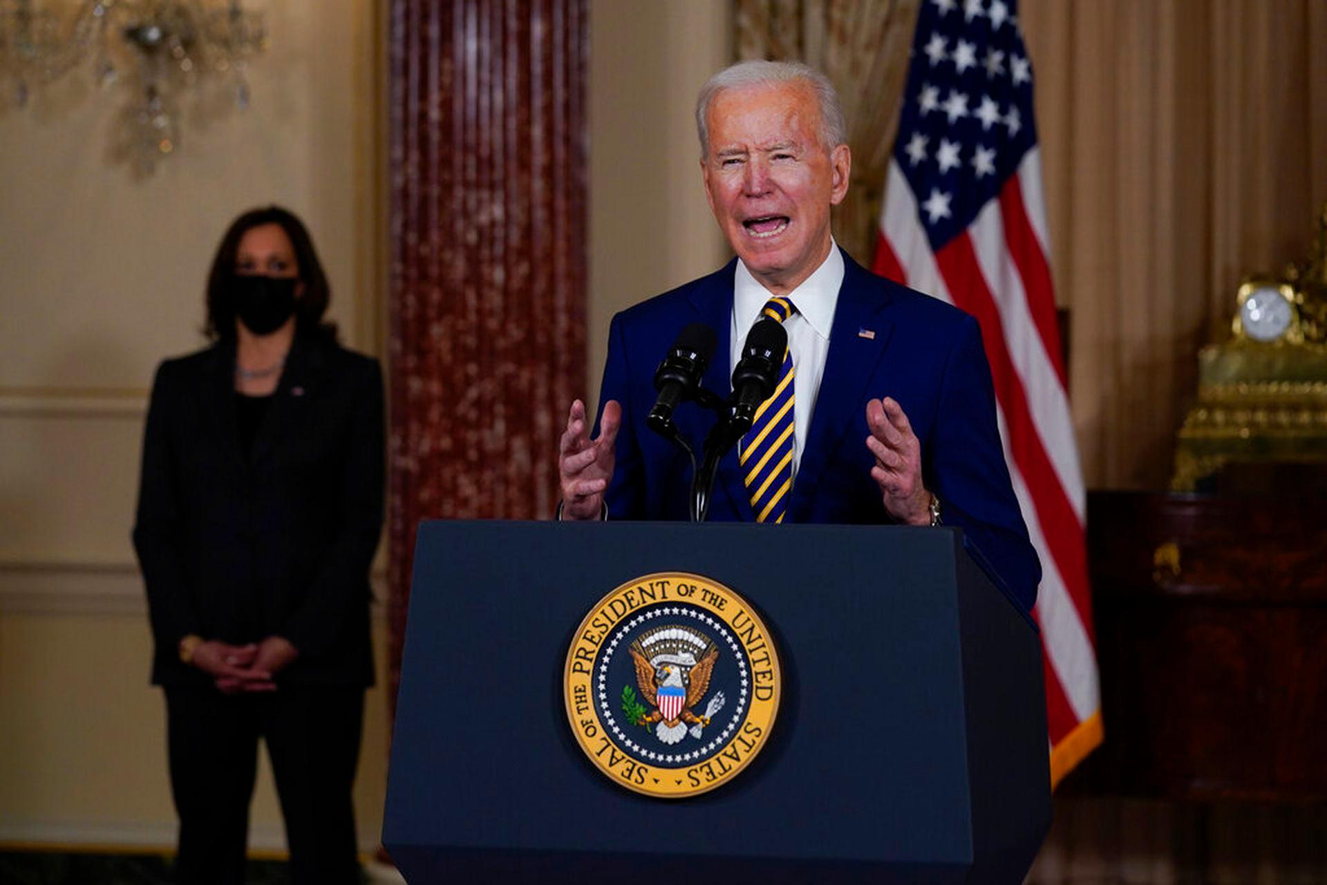 Sau khi trở thành tổng thống, ông Joe Biden đã nhiều lần phát biểu coi Trung Quốc là đối thủ cạnh tranh lớn nhất của Mỹ (Ảnh: AP).