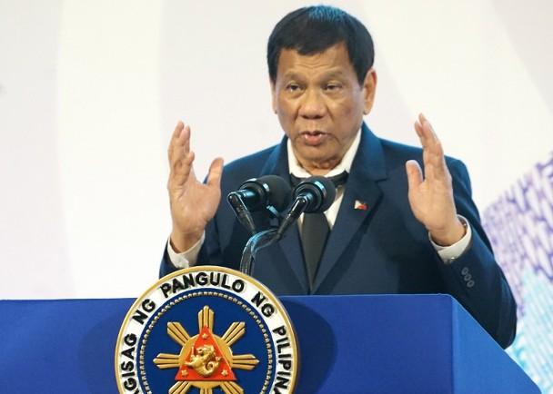Tổng thống Duterte hom 28/4 tuyên bố sẽ không nhượng bộ Trung Quốc về lợi ích quốc gia trên biển (Ảnh: Đông Phương).