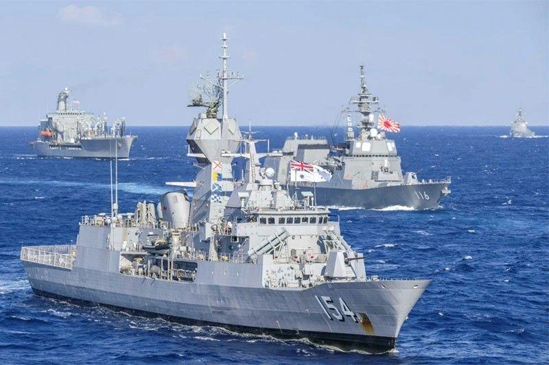 Hải quân Australia tập trận chung với Hải quân Mỹ, Nhật trên Biển Đông (Ảnh: USNavy). Hải quân Australia tập trận chung với Hải quân Mỹ, Nhật trên Biển Đông (Ảnh: USNavy).