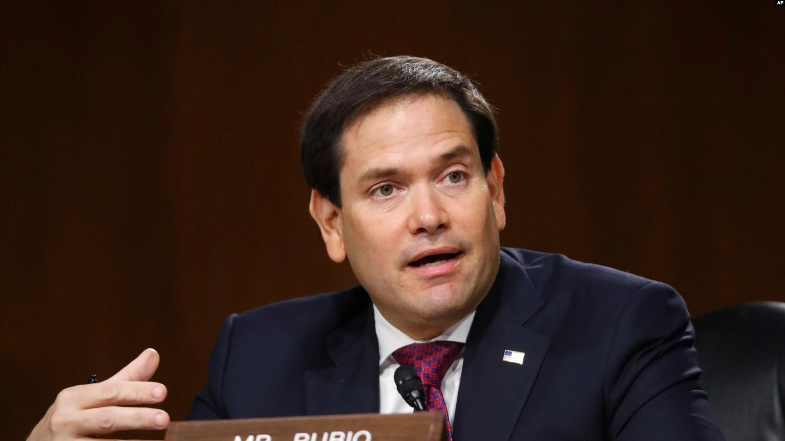 Thượng nghị sỹ Cộng hòa Marco Rubio (Ảnh: VOA).
