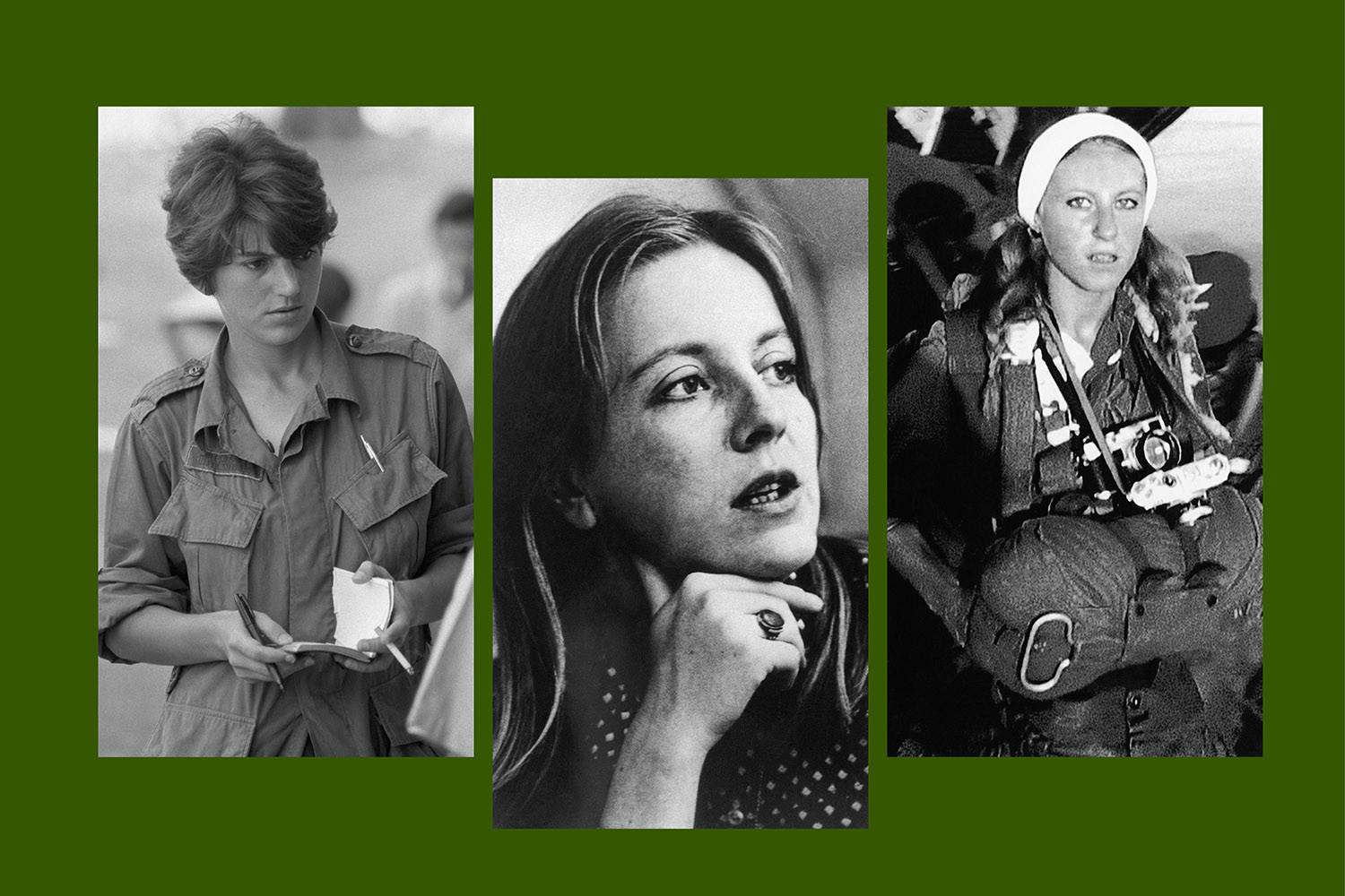 Bộ ba nữ phóng viên chiến trường huyền thoại trong chiến tranh Việt Nam: Kate Webb, Francis FitzGerald, Catherine Leroy (từ trái qua). Ảnh: Getty