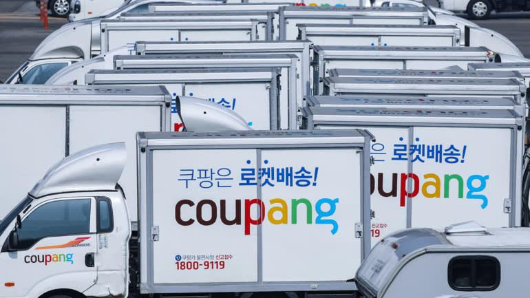 Đợt niêm yết của Coupang là IPO lớn nhất của một công ty nước ngoài trên sàn chứng khoán New York kể từ khi Alibaba của Jack Ma ra mắt năm 2014. Ảnh: Yonhap/Kyodo Đợt niêm yết của Coupang là IPO lớn nhất của một công ty nước ngoài trên sàn chứng khoán New York kể từ khi Alibaba của Jack Ma ra mắt năm 2014. Ảnh: Yonhap/Kyodo