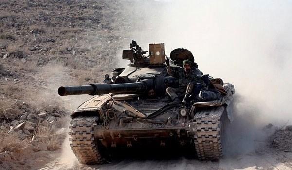 Quân đội Syria diệt hàng chục tay súng IS phía bắc tỉnh Homs Xe tăng quân đội Syria trên chiến trường tỉnh Homs