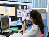 Cô trò Trường Vstar School học online trong thời gian dịch bệnh COVID-19 (Ảnh: Vstar School) 