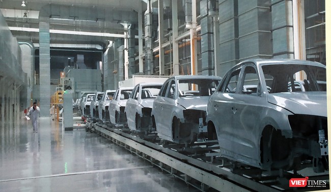 Cận cảnh thi công nhà máy sản xuất ô tô Mazda 12.000 tỷ của Thaco - ảnh 23