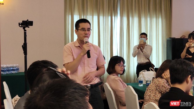 Tác giả Nguyễn Quốc Vương phát biểu khi nhận giải Sách hay 2020 