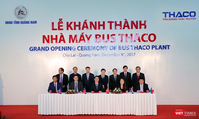 trong khuôn khổ sự kiện, Thaco và đối tác đã ký kết các hợp đồng xuất khẩu xe bus mang thương hiệu Thaco sang thị trường các nước: Thái Lan, Đài Loan, Philippines, Campuchia với tổng doanh số 1.150 xe