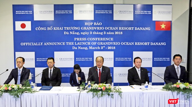 Chiều 3/3, tại Quảng Nam, Tập đoàn Du lịch hàng đầu Nhật Bản Route Inn Group đã tổ chức Họp báo, chính thức đưa Khu nghỉ dưỡng Grandvrio Ocean Resort Da Nang