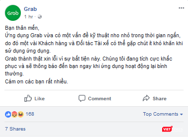 Grab ngưng hoạt động tại Đông Nam Á trong nhiều giờ - ảnh 1