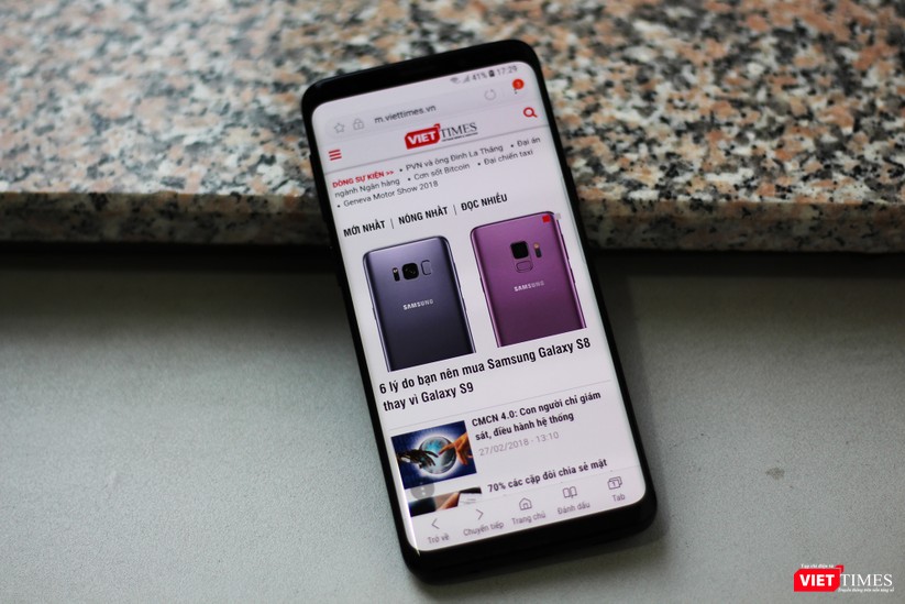 Trên tay chiếc Galaxy S9 xuất hiện tại Việt Nam - ảnh 1