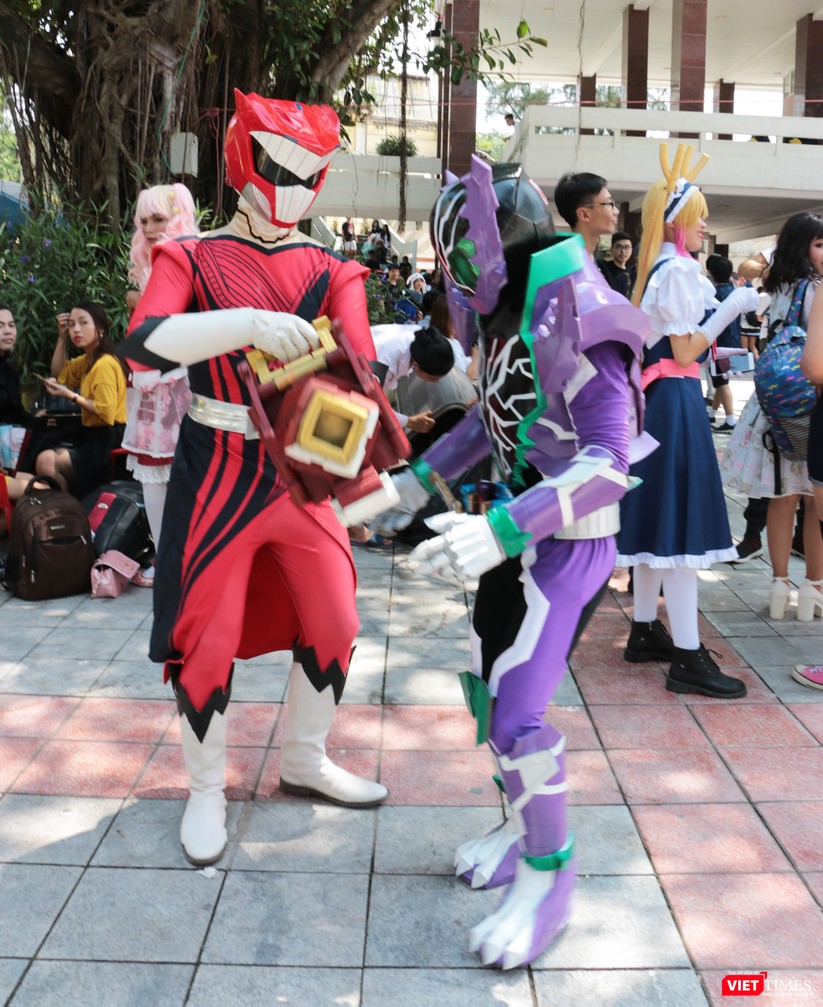 Rực rỡ sắc màu các bộ trang phục Cosplay trong lễ hội văn hóa Nhật Bản “Ichigo Ichie 2018” tại Hà Nội - ảnh 29