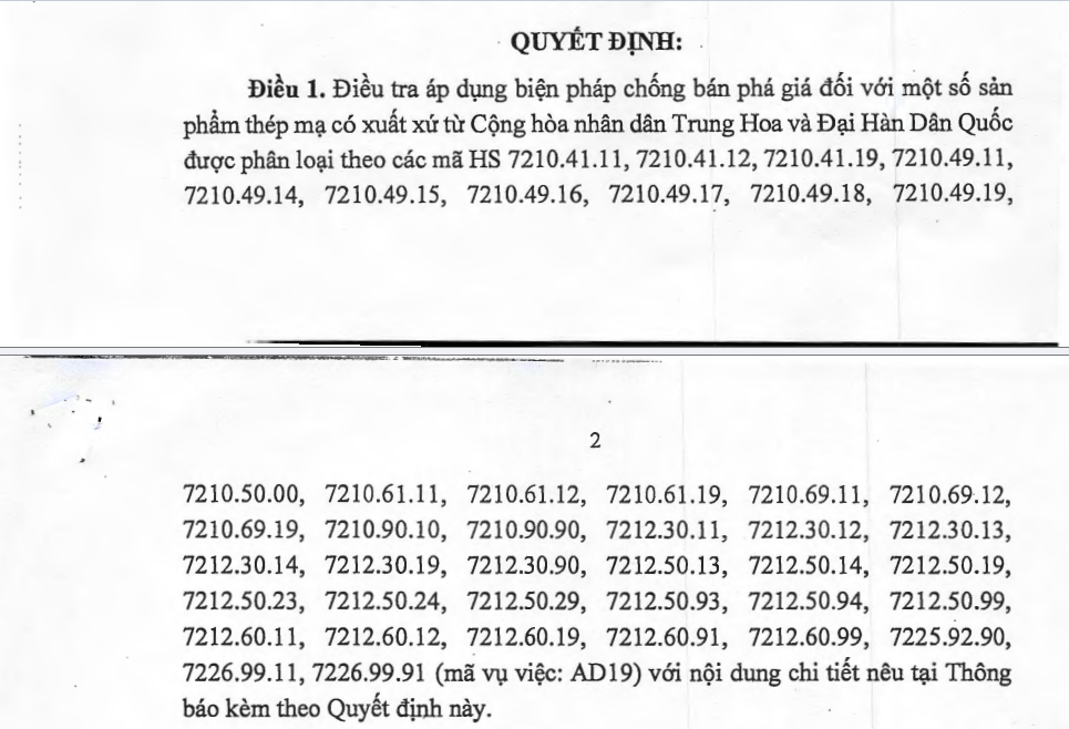 Thép Mạ Việt Nam Bị Đánh Thuế Chống Bán Phá Giá Tới 88% Tại Mỹ