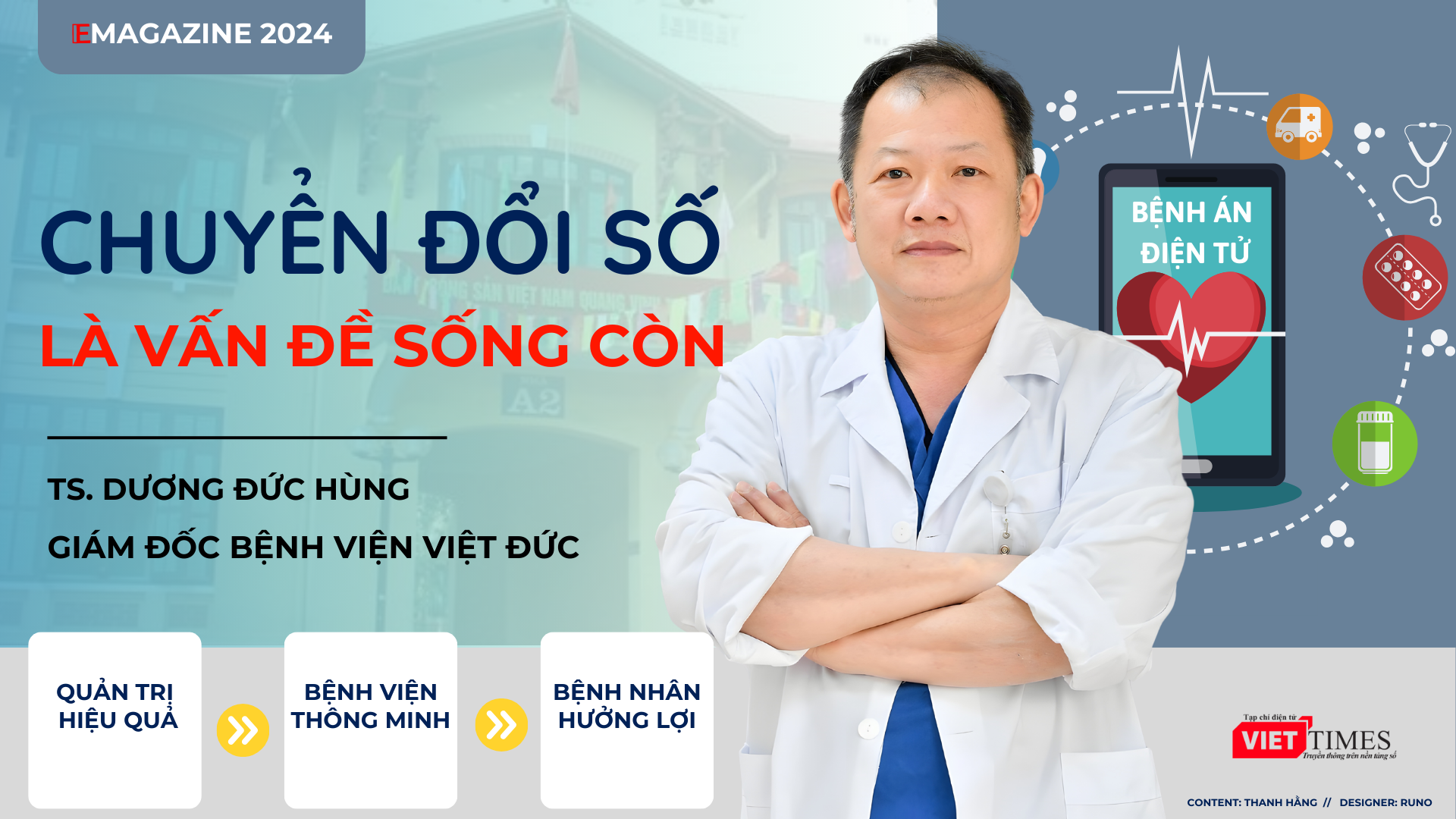 Giám đốc Bệnh viện Việt Đức: Chuyển đổi số là vấn đề sống còn