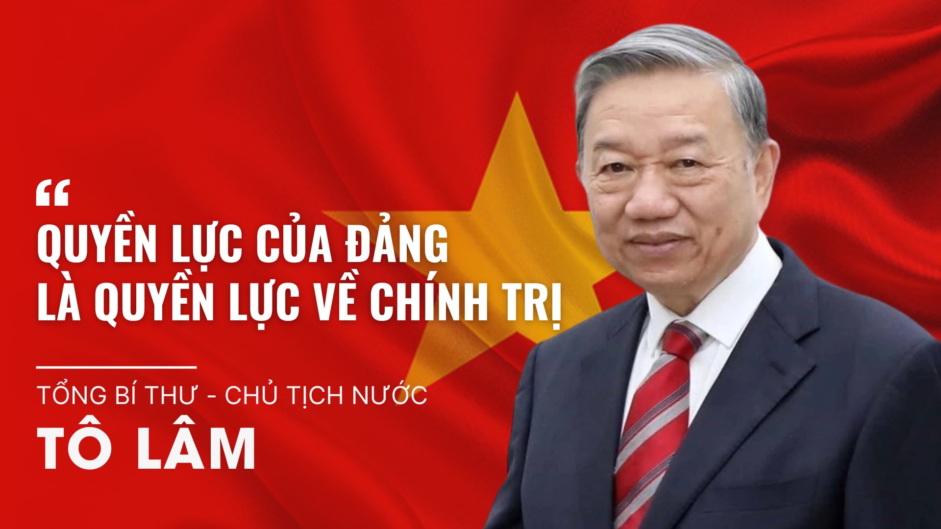 Để phân biệt giữa việc Đảng lãnh đạo và Nhà nước quản lý, Tổng bí thư, Chủ tịch nước Tô Lâm chỉ rõ: “Quyền lực của Đảng là quyền lực về chính trị”. Đồ họa: Tùng Lâm. Creative.jpg