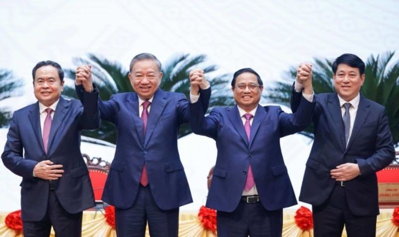 Tổng Bí thư Tô Lâm, Chủ tịch nước Lương Cường, Thủ tướng Phạm Minh Chính và Chủ tịch Quốc hội Trần Thanh Mẫn. Chu-tich-nuoc-To-Lam-lam-Tong-Bi.jpg