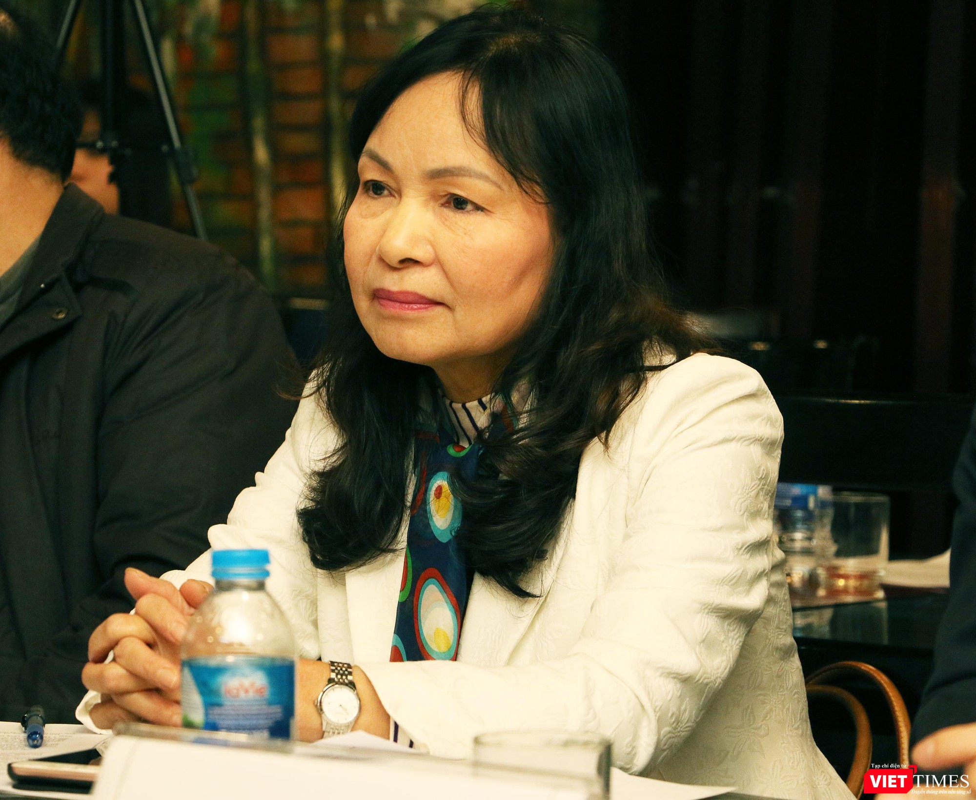 bà Hà Kim Chi - Ủy viên Ban thường vụ - Trưởng ban Kiểm tra Hội Nhà báo Việt Nam