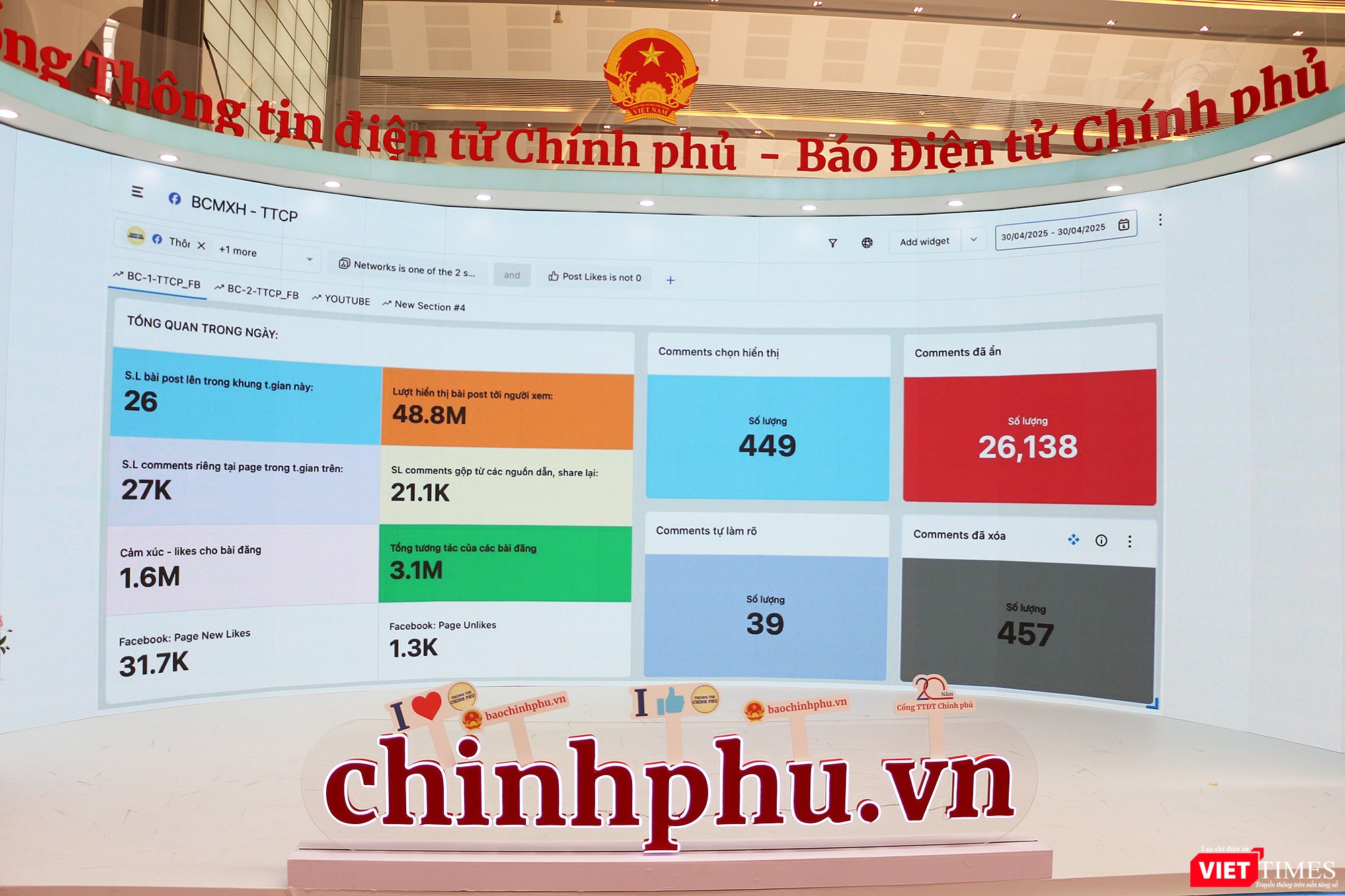 Gian trưng bày của Chi hội Nhà báo Cổng thông tin điện tử Chính phủ vt_bao chinh phu.jpg