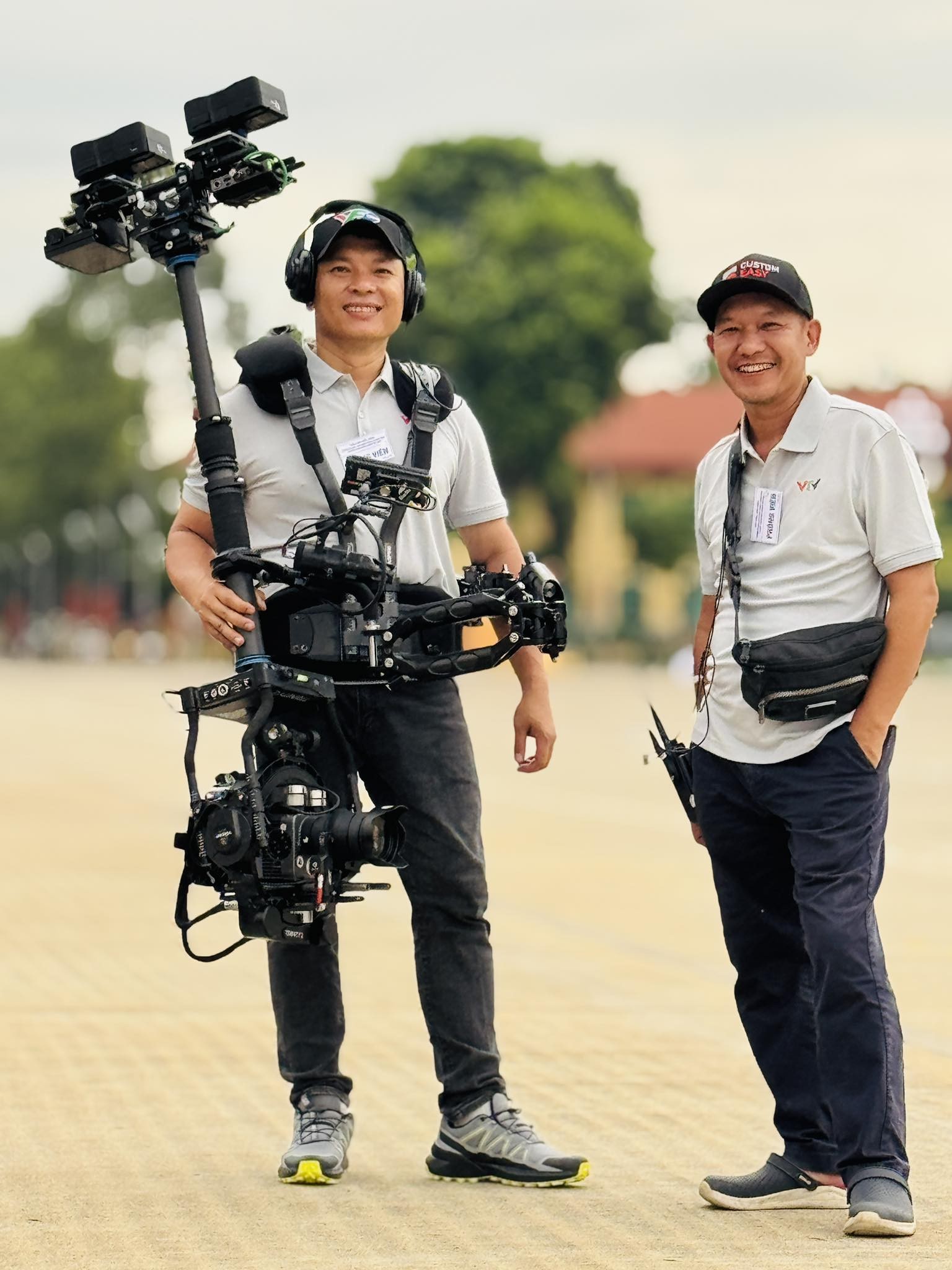 Lê Bảo Hân với thiết bị Arri Trinity 2. Ảnh: FB nhân vật Le Bao Han.jpg